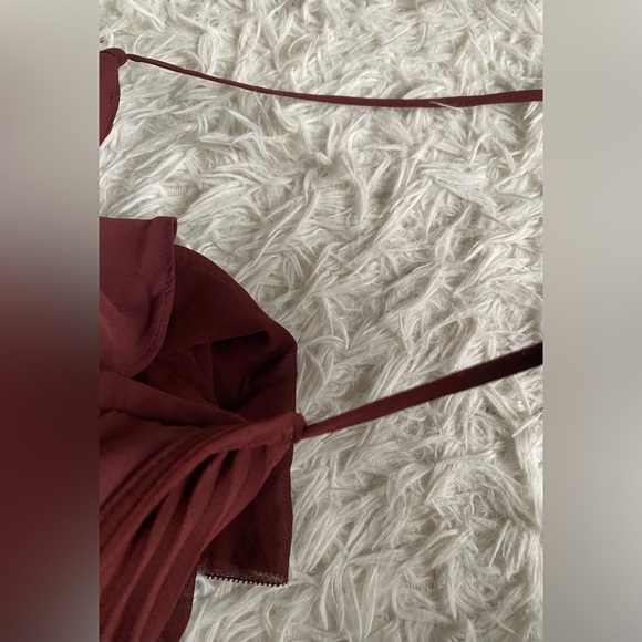 Aritzia Burgundy Midi Dress - Picture 10 of 11